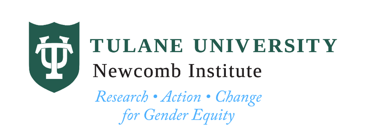 Newcomb Institute Logo reading in green "Tulane University" &n in black text "Newcomb Institute" "Research, Action, Change, for Gender Equity"