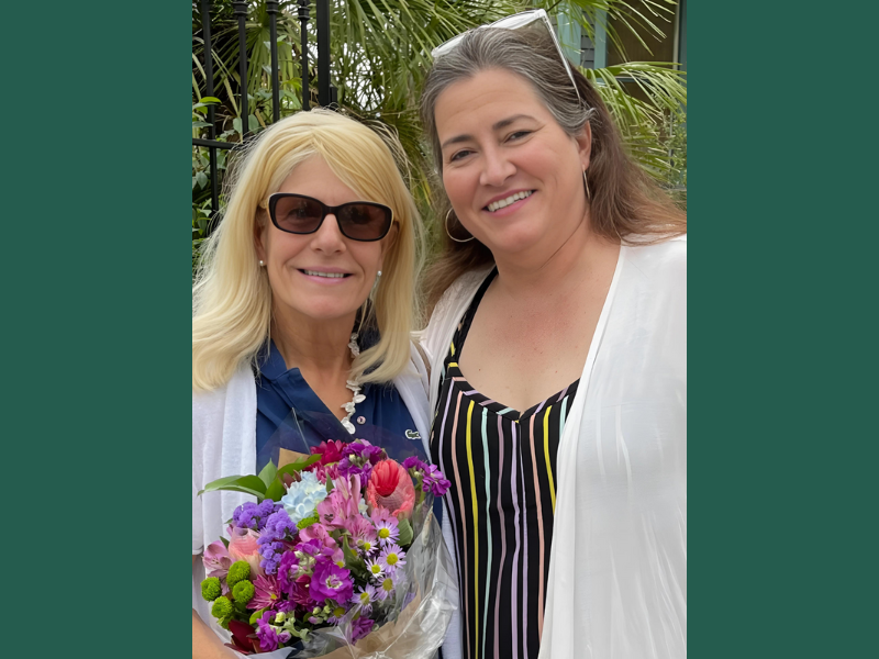 Photo courtesy of Kaye Courington, from left to right Kaye Courington and Jennifer Stowe