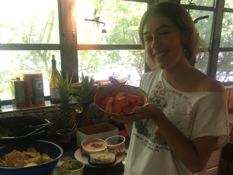 student at A Studio in the Woods