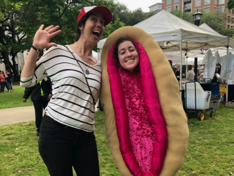 Canvassing at Lafayette Square!