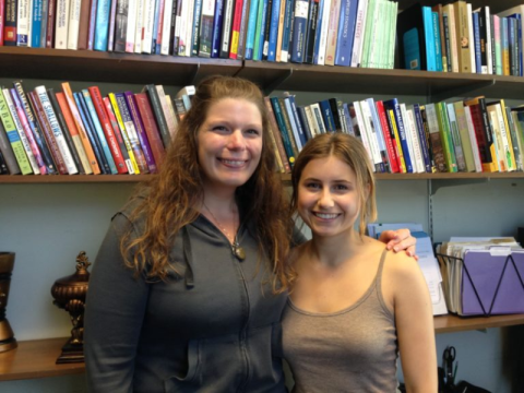 photo of Dr. McKinney and student