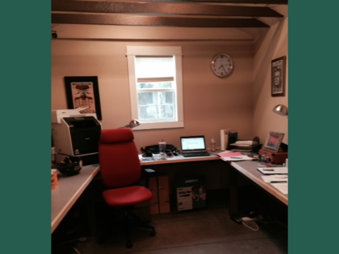 office space in the studio in mid-city New Orleans.