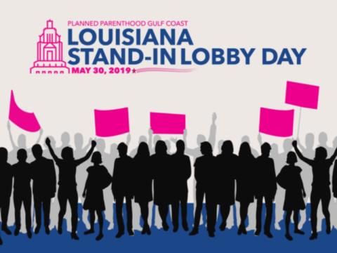 Louisiana Stand in Lobby day poster