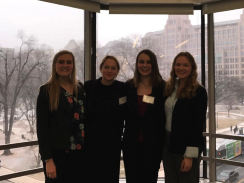 Sofie Wise with group