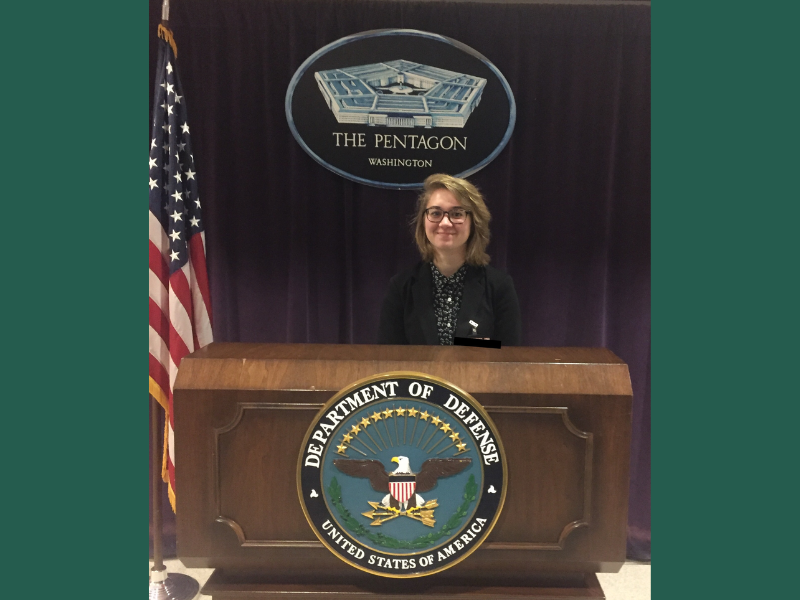 Annelise Blanchard at pentagon