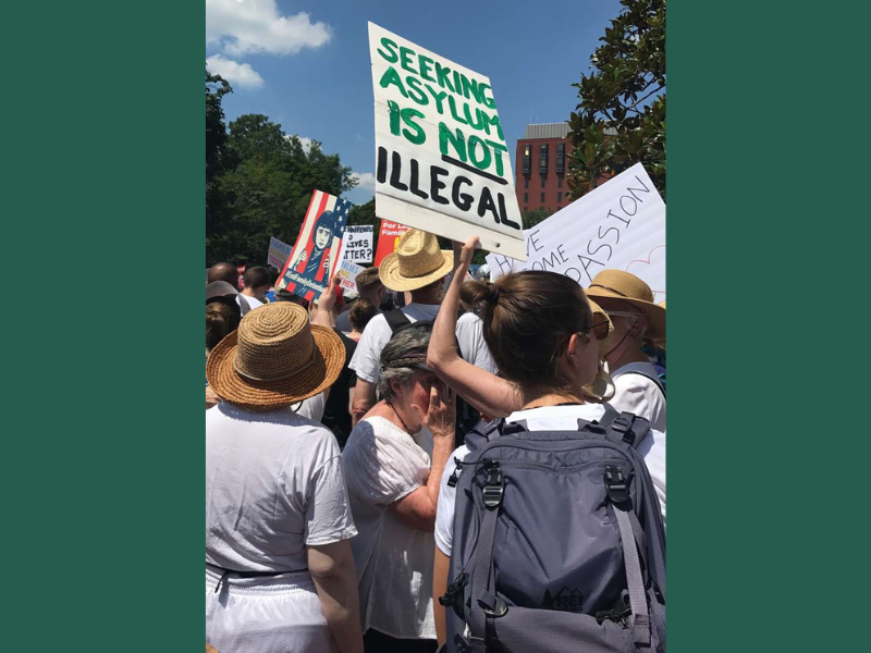 Signs at Family Separation Protest.