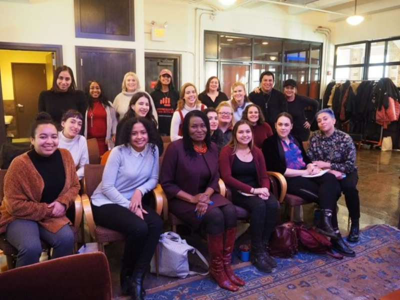 students at feminist camp