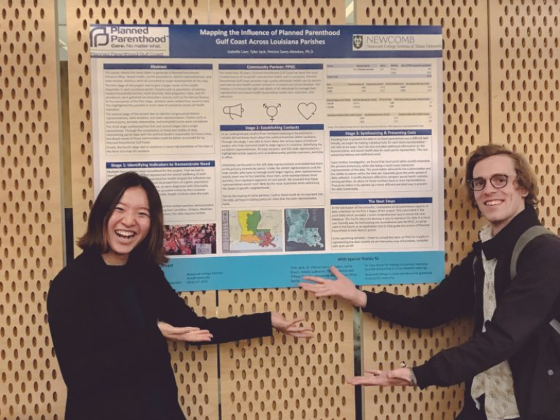 Isabelle Lian and research poster