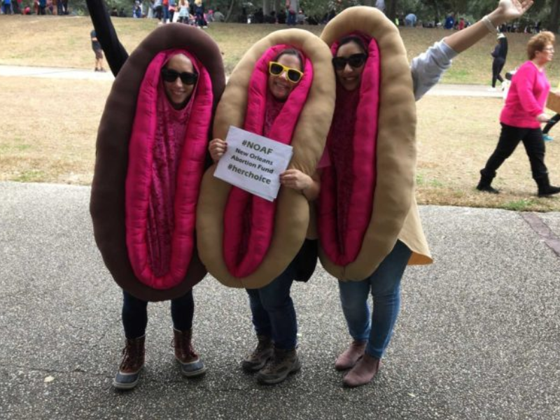 Samah Ahmed dressed as vulva