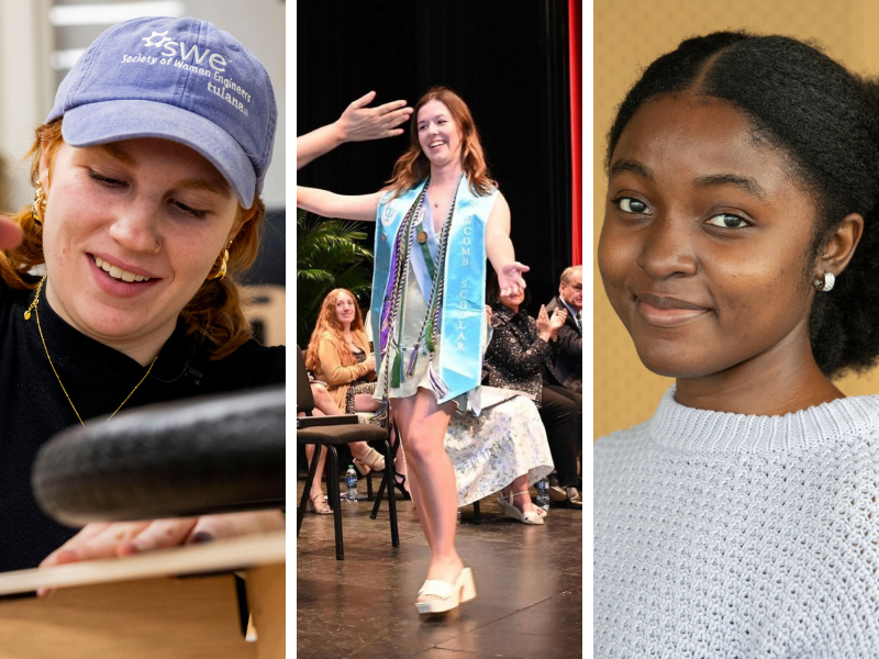 from left to right, Alyssa Bockman, Susan Worley, and Ifeoma Osakwe